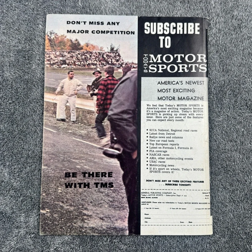 Vintage Todays Motor‎ Sports Magazine February 1963 Roger Penske Grand Prix SCCA